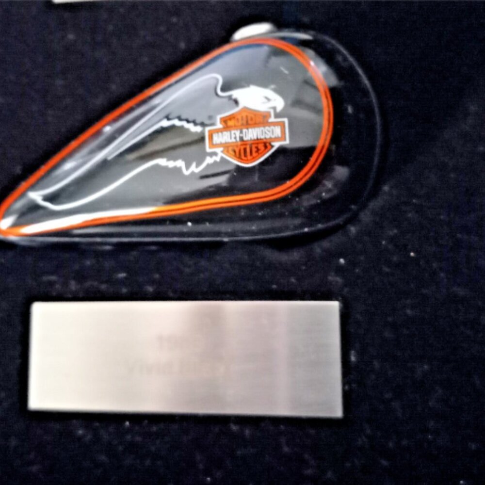 Harley-Davidson 5 Mini Gas Tank Set 2006 Shadow Box Wall Display Orange Park FL - Picture 8 of 12